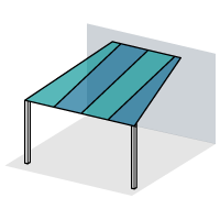 Trapezdach zum First - Typ C