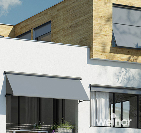 Fenstermarkise mit Aussteller © weinor